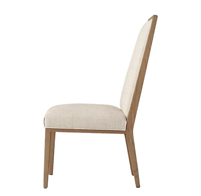 

Furniture Italian light luxury solid wood dining chair modern simple chair American rural retro office chair