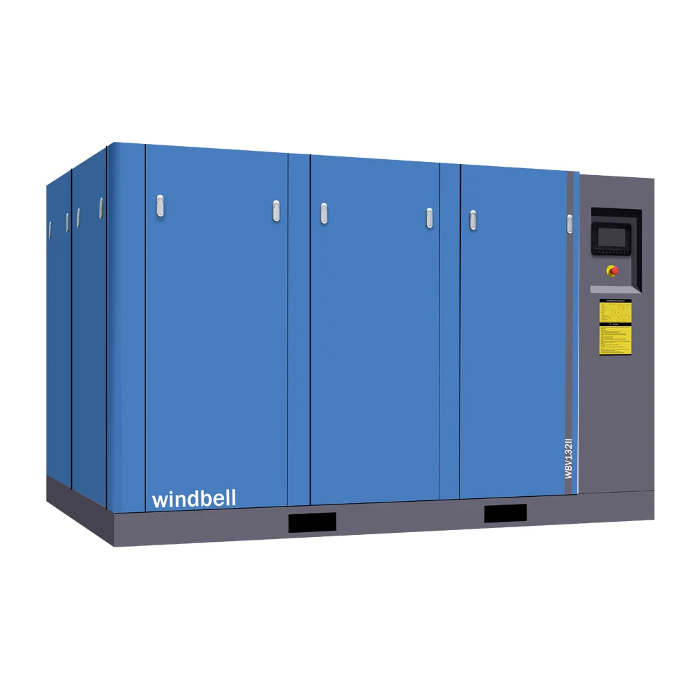 90Kw 110Kw 132Kw 160Kw Smart Vsd Inverter Two Stage Screw Air Compressor In Electric