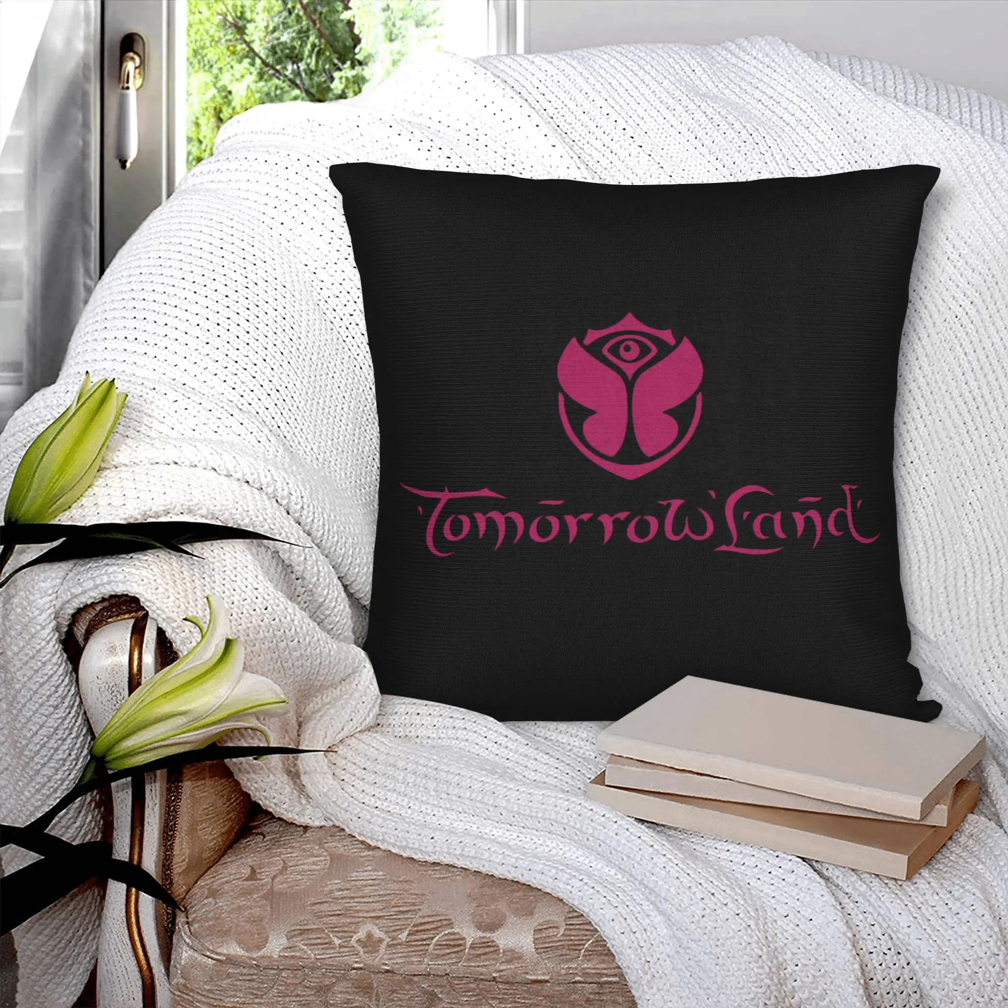 Tomorrowland Luxury Throw Pillow Covers Home Decor Belgian Electronic Dance Music Festival Car Cushion