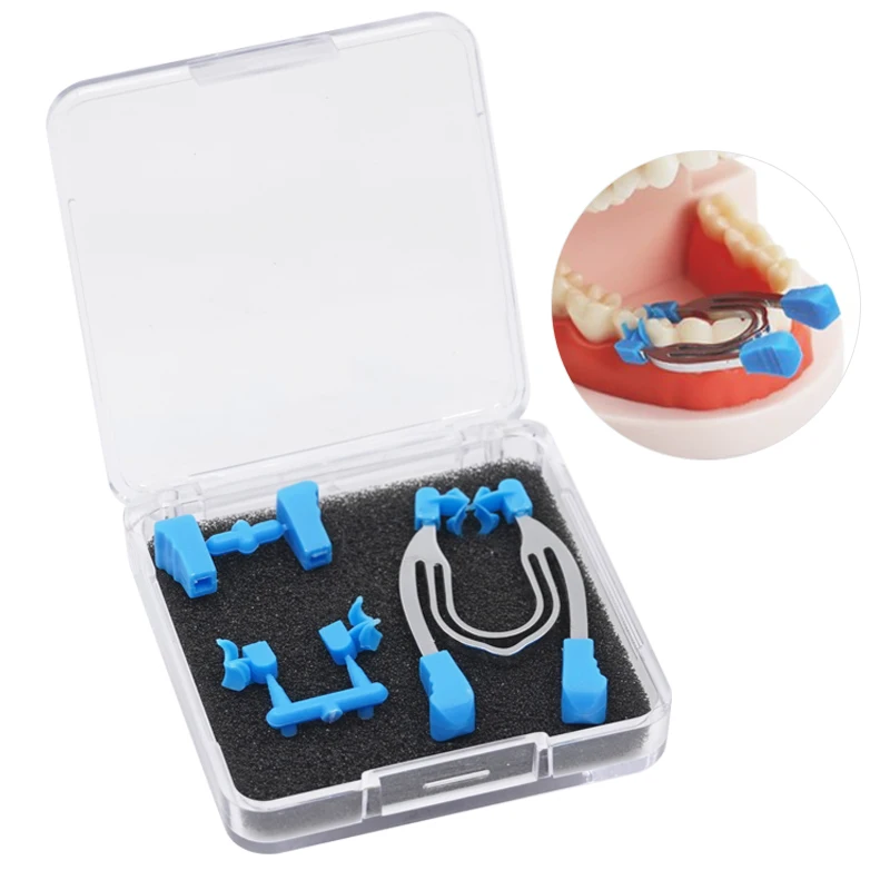 

Dental Matrice Replacement Set Matrix Ring Sectional Contoured Metal Spring Clip Teeth Dentist Tools Lab Instrument