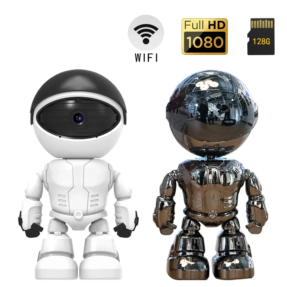 

Robot Camera WIFI Mini Cameras 2MP IP Indoor Cam Wireless PTZ Monitor Audio Video Security Surveillance 1080P Night Vision