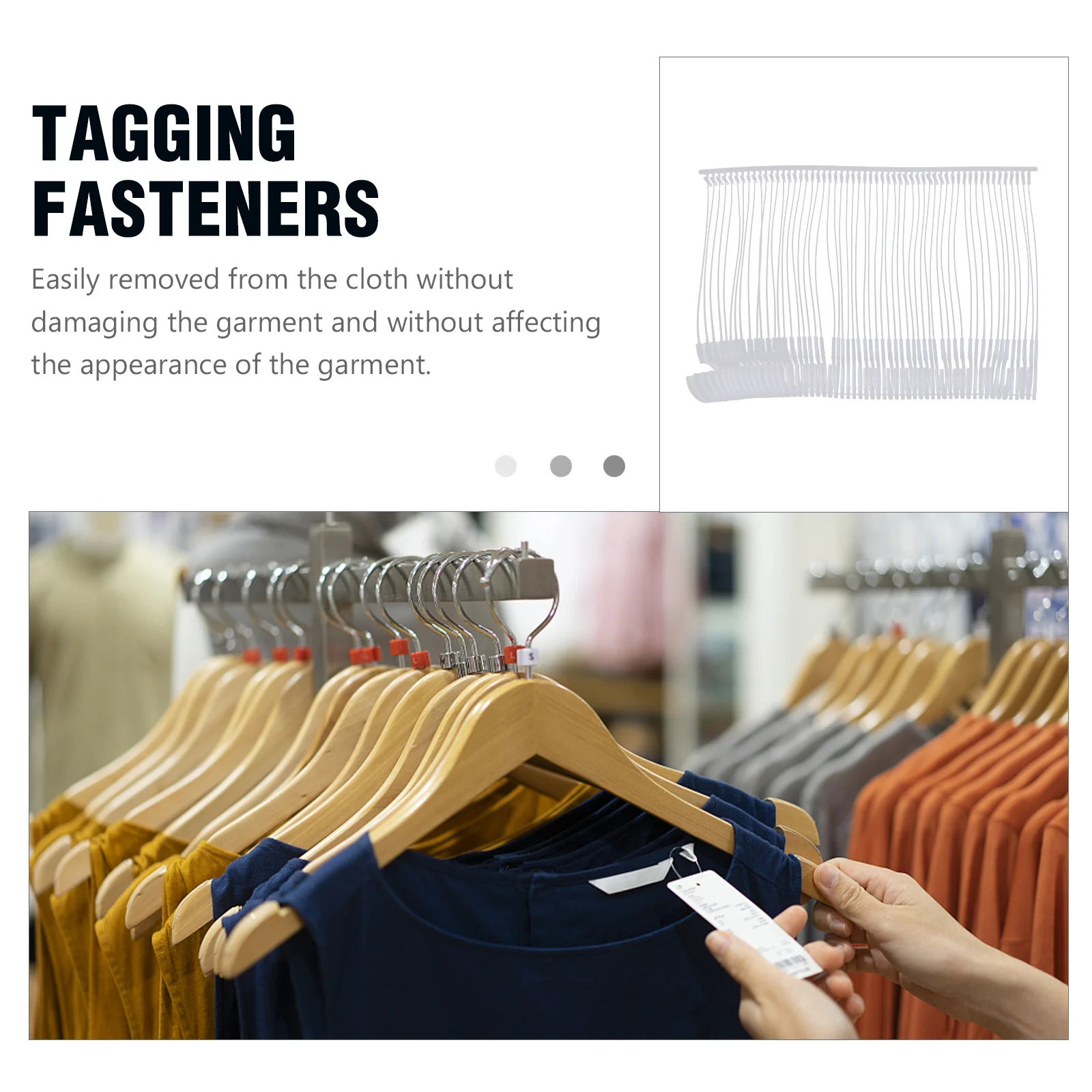 

5000Pcs Price Tag Fasteners Plastic Clothing Tag Barbs Suitable for Care Label Tagging Retail Store Supermarket Use