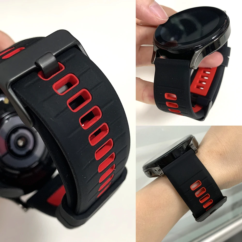 22 مللي متر حزام سيليكون ل AMAZFIT BALANCE 2/BIP 6 5/GTR 4 3 استبدال العصابات المعصم لساعة Xiaomi color2 S4 Sport Mi سوار ساعة