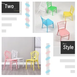 Leve plástico Chiavari cadeiras, mobiliário infantil, adequado para salas de estar, restaurantes, festas, camping, 10 pcs