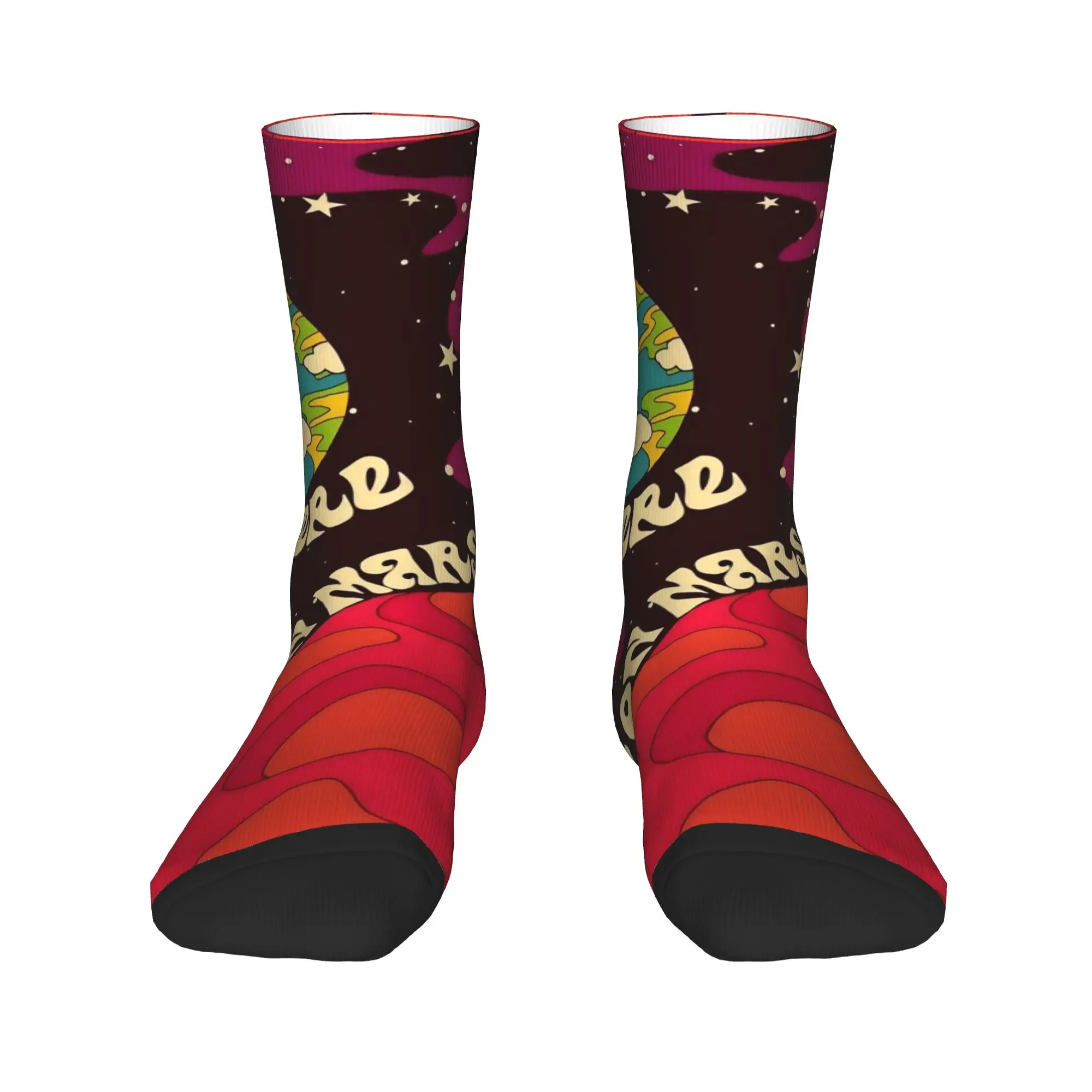Davids Bowied  Socks  Graphic Stockings Non Skid Couple Socks Warm Soft Autumn Retro Climbing Socks