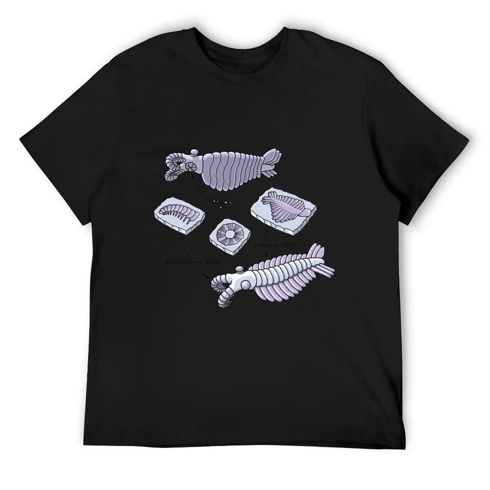 Anomalocaris Fossils T-Shirt graphic t shirt vintage oversized graphic tee anime figures luxury clothes men