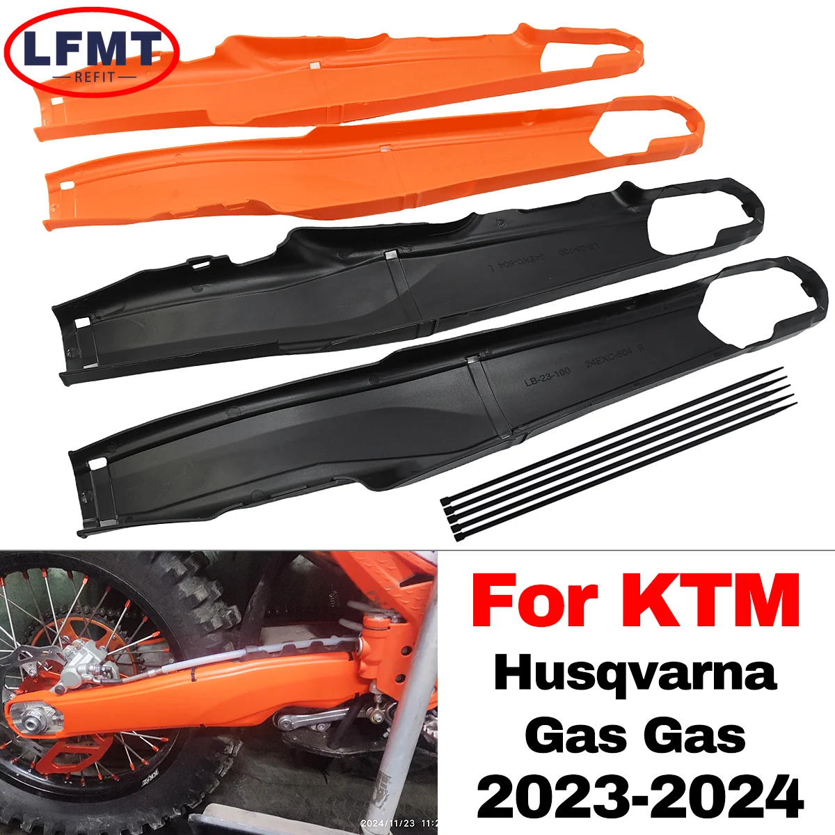 

For KTM EXC EXC-F XC-W XCW-F 150 250 300 350 450 500 Enduro Dirt Pit Bike 2024 NEW Motorcycle Swingarm Swing Arm Protector Cover