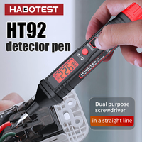 HABOTEST HT92 Pen Type Voltage Tester AC12-300V Indicator Backlight Flashlight Sensitivity AC Voltage Electrician Tester