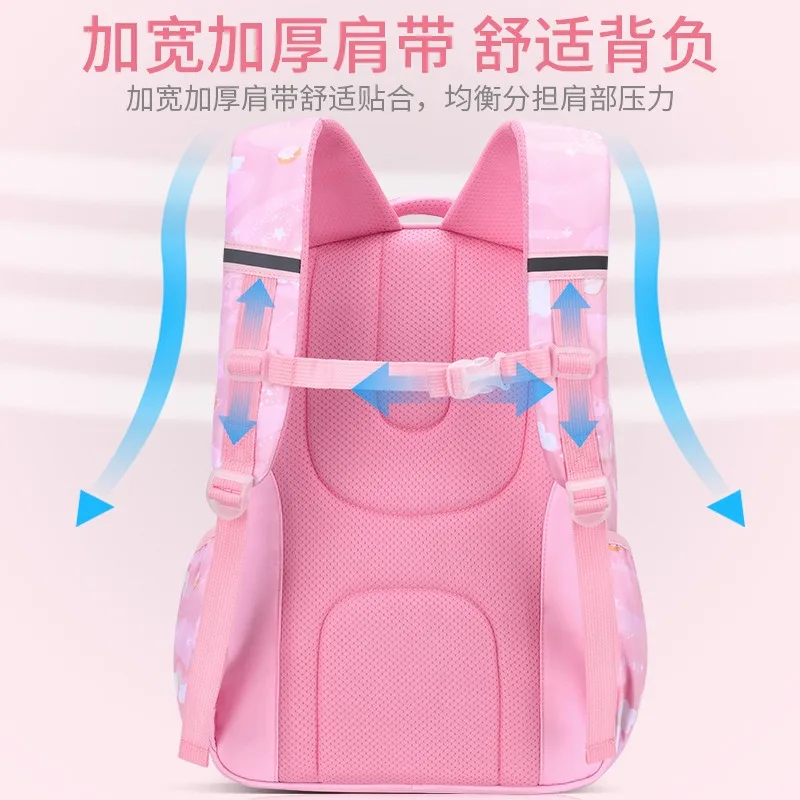 Mochila escolar para estudiantes de primaria, mochila bonita de gran capacidad, ligera y transpirable, resistente al agua, para niños