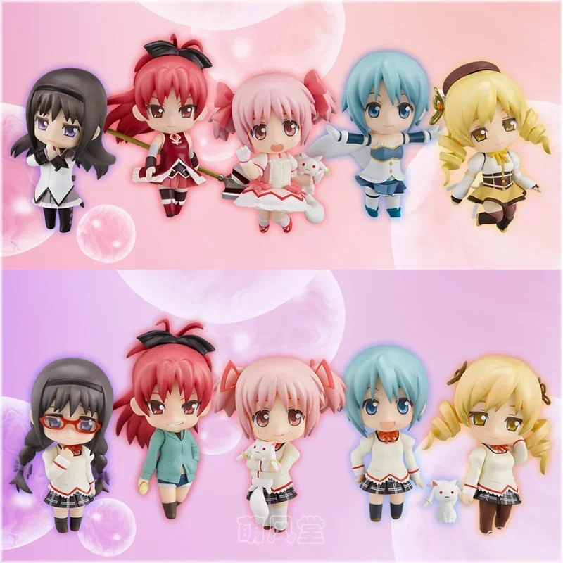 100% Original GSC Qversion Mini Puella Magi Madoka Magica Egg Box Anime Figure Model Action Toys Gifts