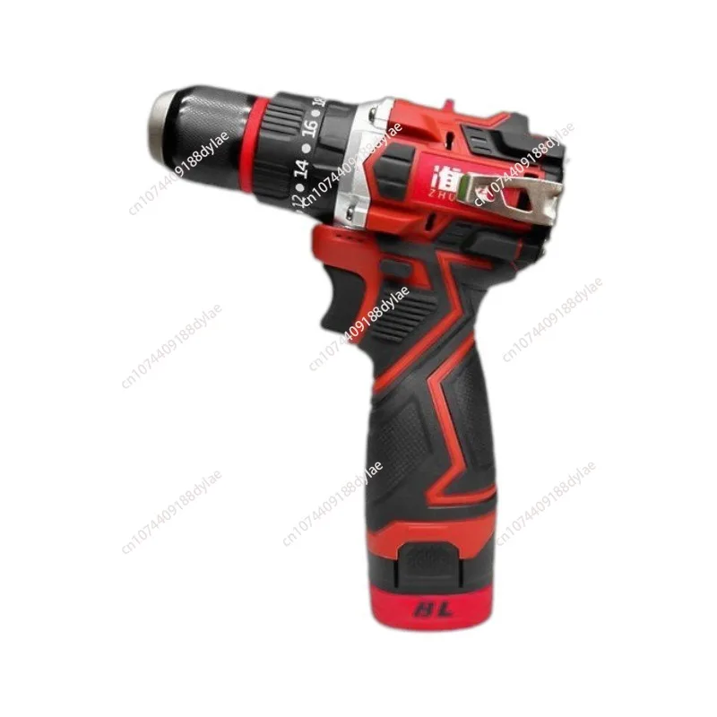 Impact hand drill small steel cannon new red pure copper brushless lithium battery AC drill