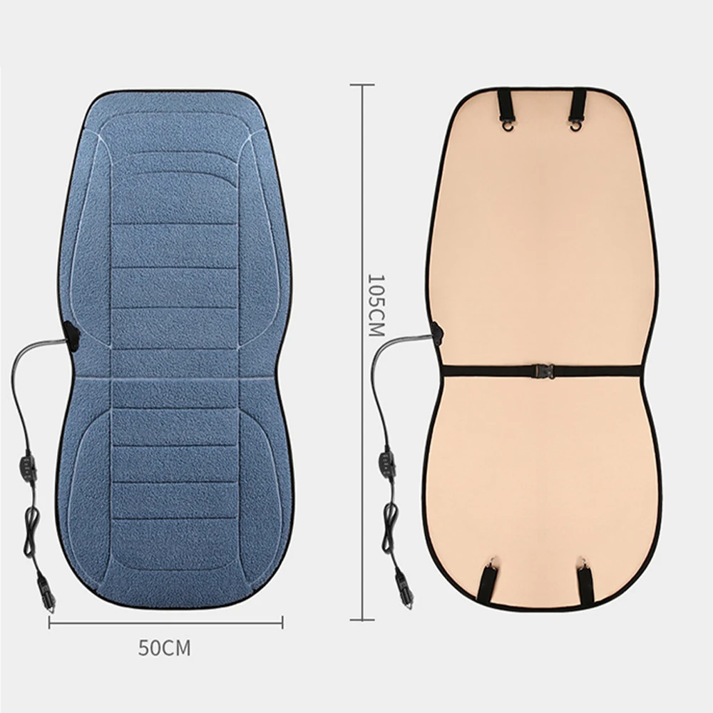 Heated Car Seat Cover Cushion USB for Office and Car Winter Autumn Single Seat Electric heating pad 12V