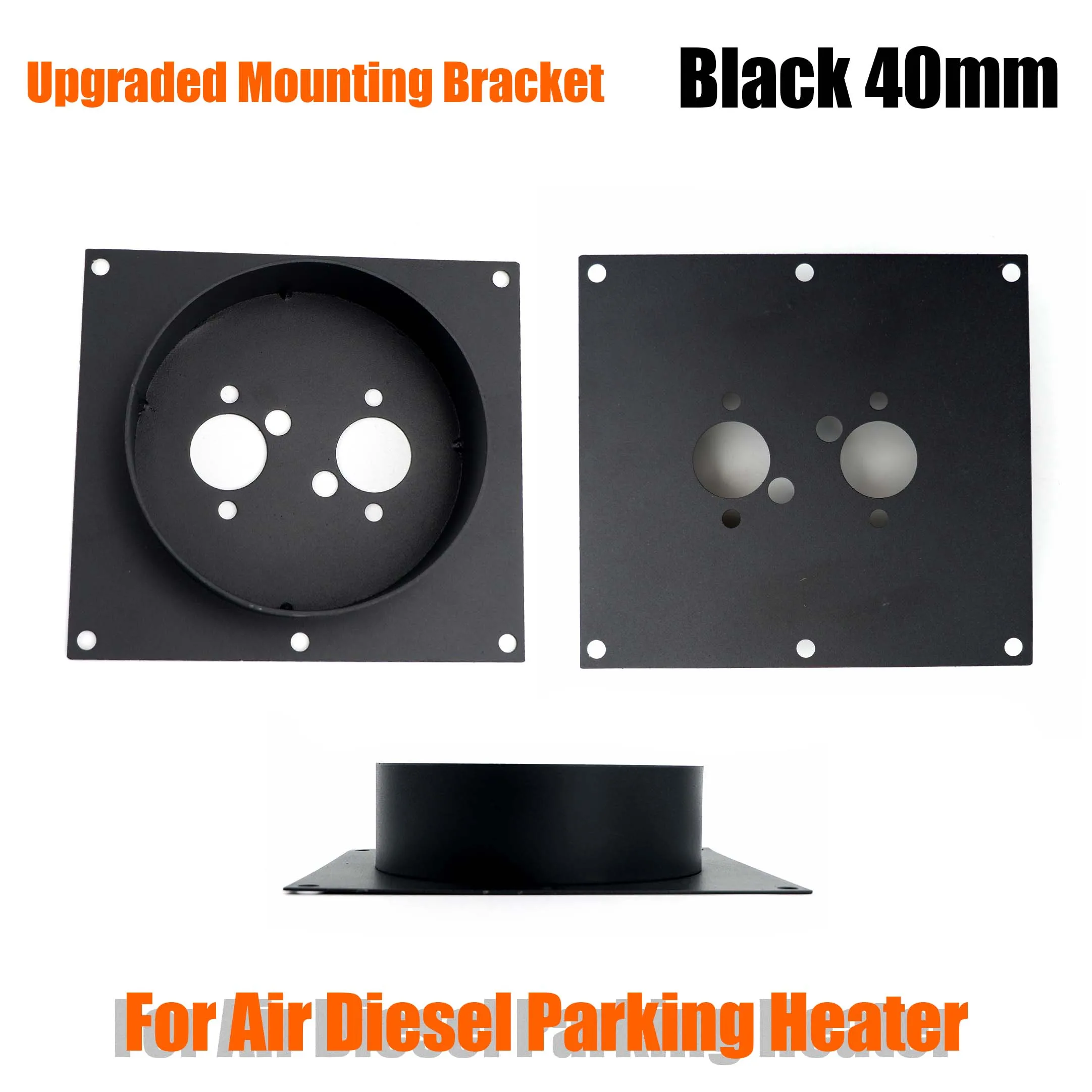 40mm Air Diesel Heater Upgraded Base Mounting Bracket Floor Protective Plate For Car Truck Caravan Camper Black