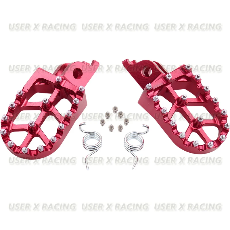 USERX Universal Motorcycle Foot Pegs for HONDA CRF250/450R CRF1000L KX250F KX450F High quality and durability