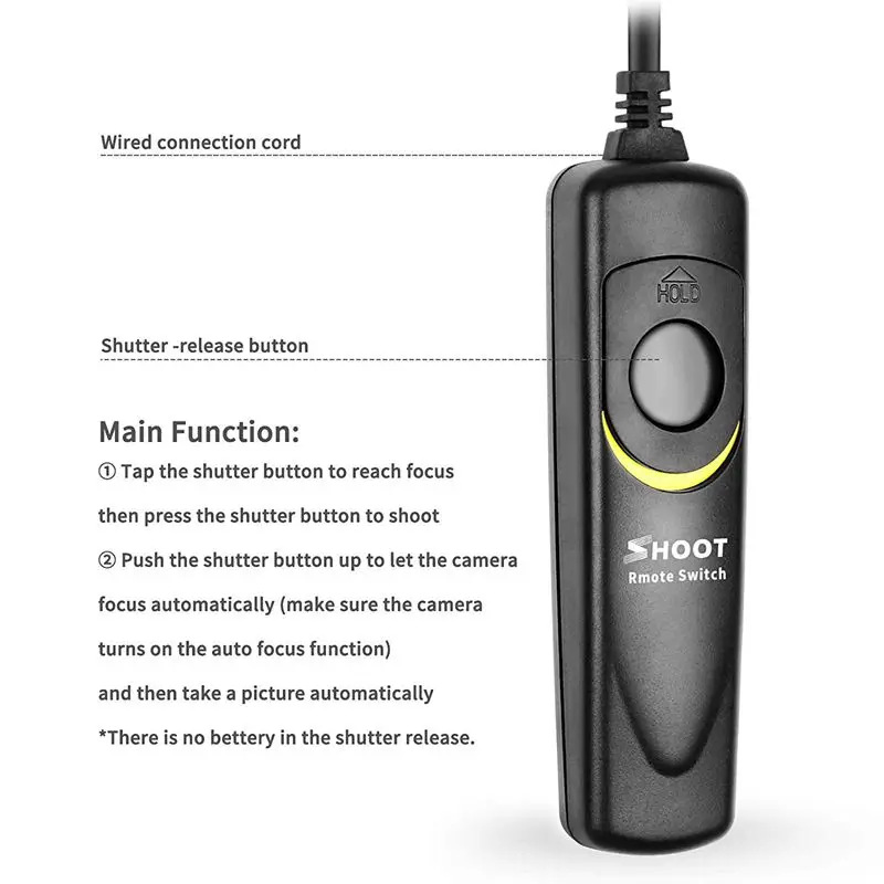 MC-DC2ถ่ายรีโมทสำหรับ Nikon สายชัตเตอร์ทริกเกอร์สำหรับ Nikon D90 D3200 D600 D3300 D5000 D5100 D5200 D5300 D7000ดิจิตอล