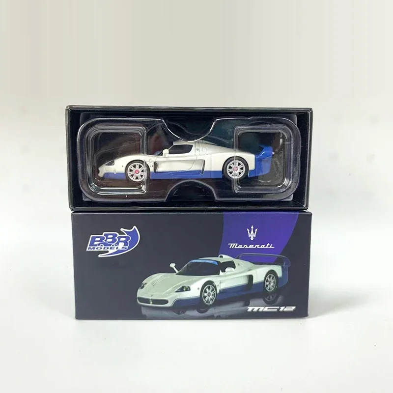 BBR โมเดลรถ1:64โมเดลรถ MC12อัลลอยด์หล่อขึ้นรูปของขวัญสำหรับสะสมรถสีขาวมุก