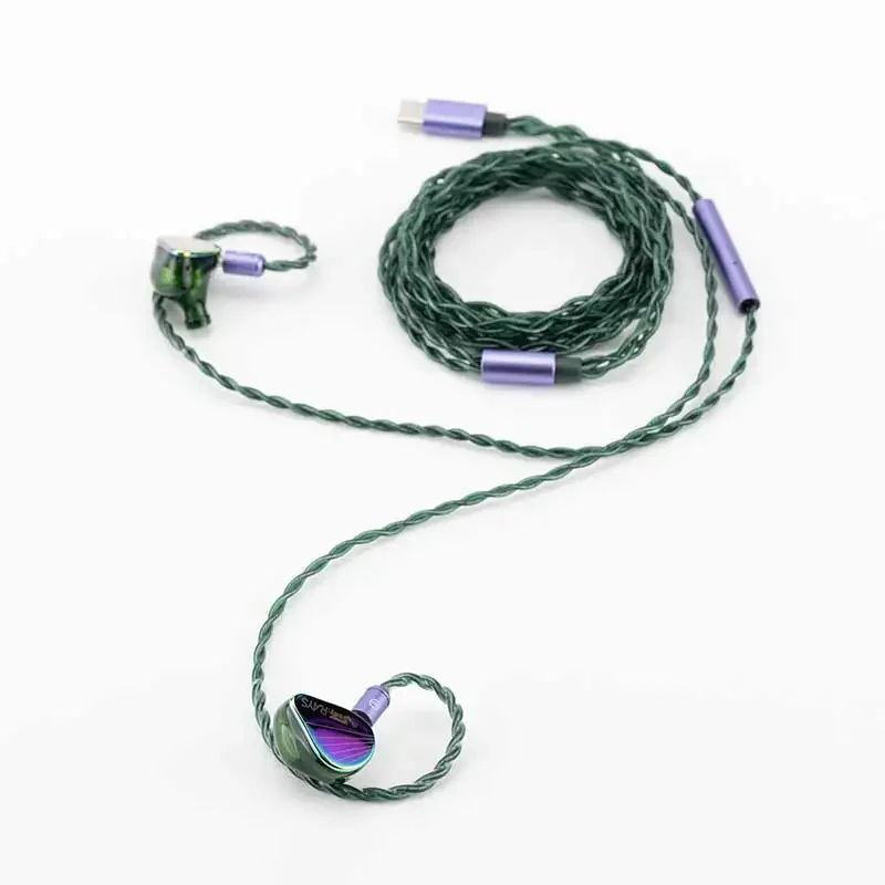 MOONDROP RAYS المهنية الألعاب داخل الأذن شاشات 1DD + 1 مستو الهجين السائقين سماعة USB-C DSP 0.78 مللي متر السلكية كابل HIFI سماعات الأذن