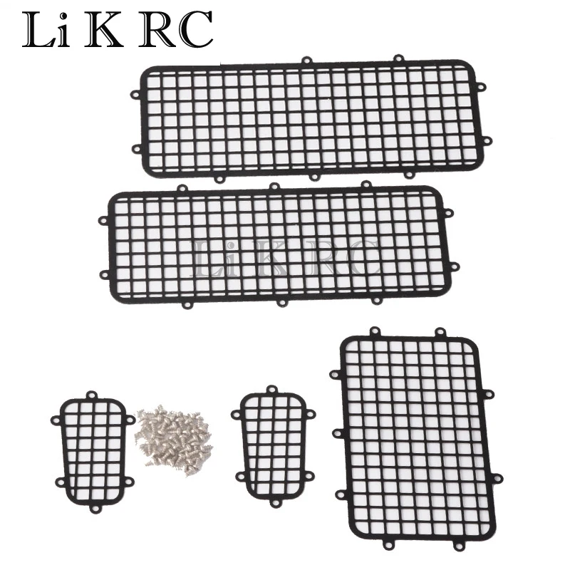 5Pcs Metal Defender Window Mesh Protective Net for RC Crawler Car 1/10 Traxxas Trx-4 Trx 4 TRX4 T4 D110 Accessories