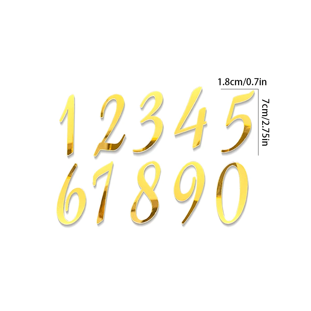 1set Goldene Spiegel Acryl A-Z Englisch Buchstaben Alphabet Kuchen Dekorieren für Geburtstag Party Hochzeit DIY Dekoration Kuchen Topper ﻿ – Detail 15