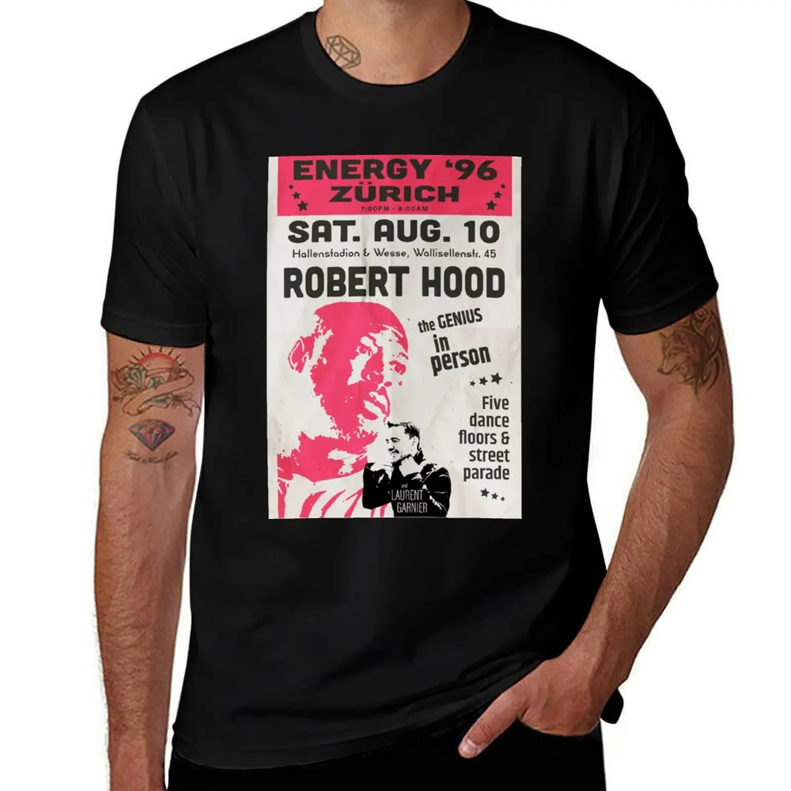 

Hood shirts Zurich g T-Shirt for pack shirts Garnier t t men cotton man Energy Laurent for Robert 1996 man
