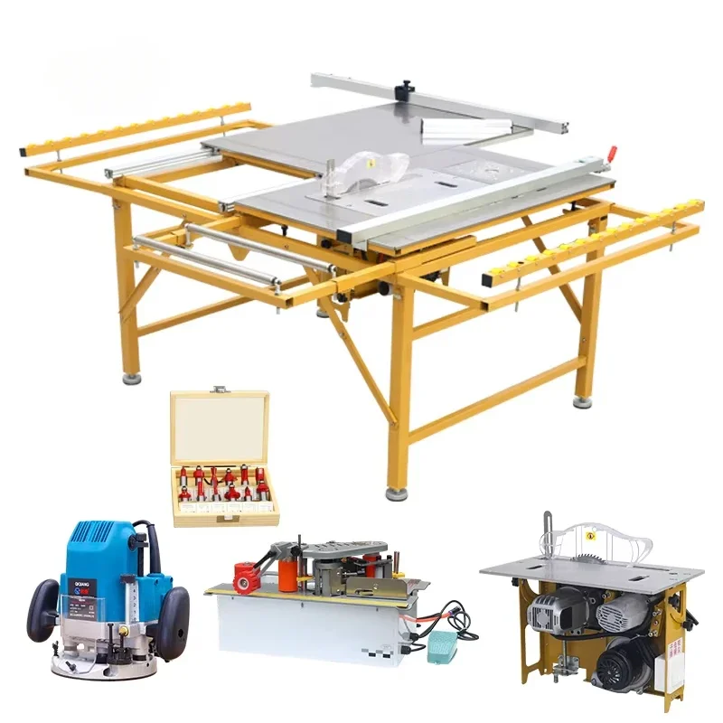 Small Saw WJ180 Automatic Table Saw Machine For Wood Work Qingdao Allison Multi Function Woodworking Machinery for Furniture