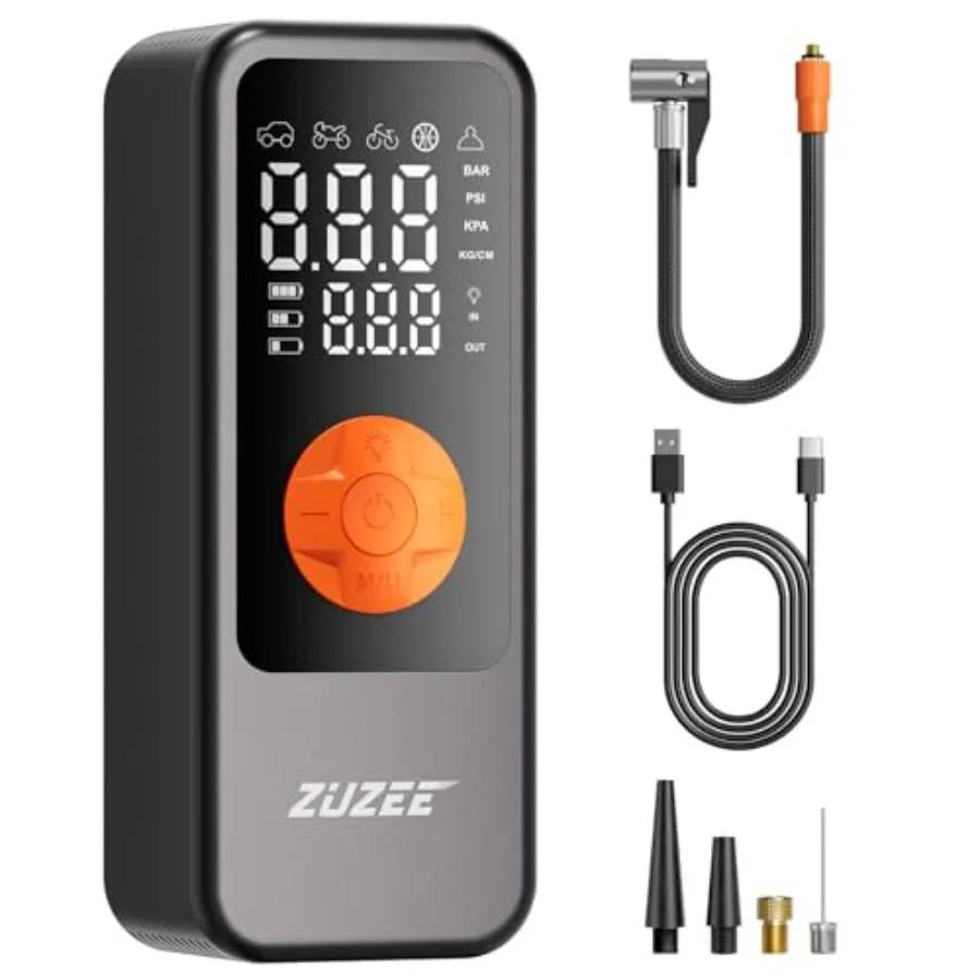 

Портативный компрессор для накачки шин: в 4 раза быстрее, с аккумулятором большой емкости и цифровым манометром LE