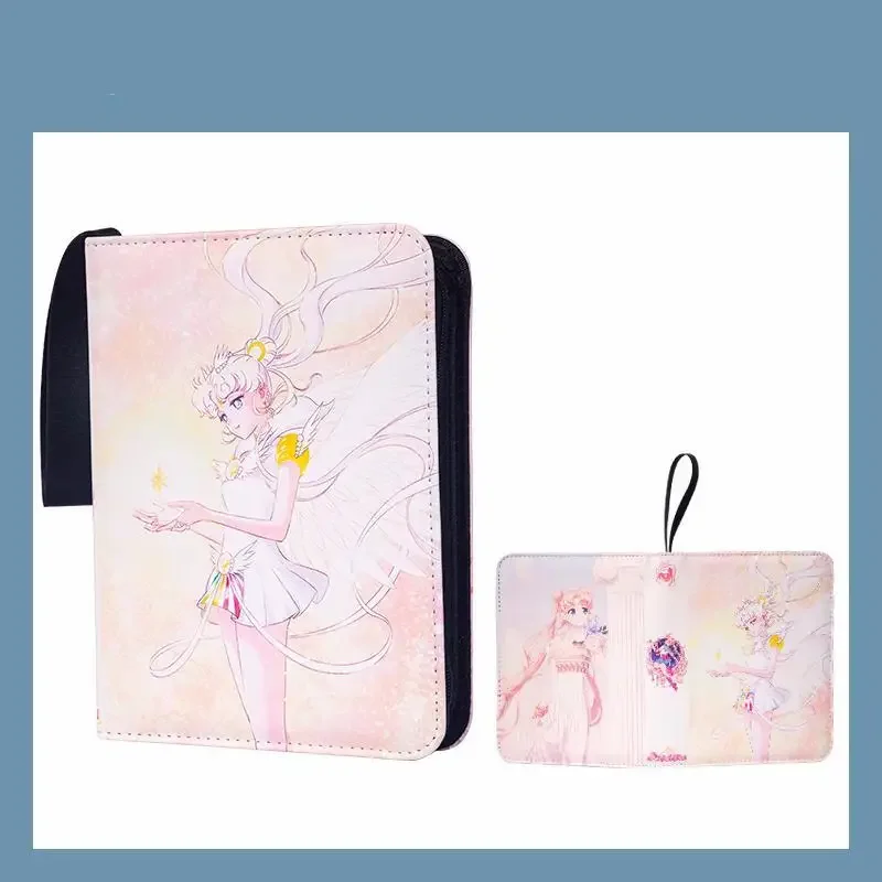 Sailor Moon Tsukino Usagi Sailor Saturn Self Made Anime Game Character Classic Series Collection Zipper Loose Leaf Card Book Toy