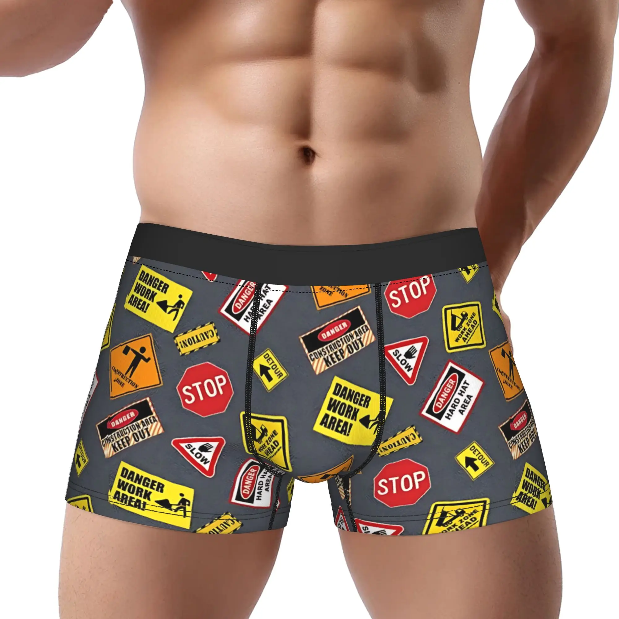 

1piece Exploded Hardware tools Underpants Homme Panties Male Underwear Print Shorts