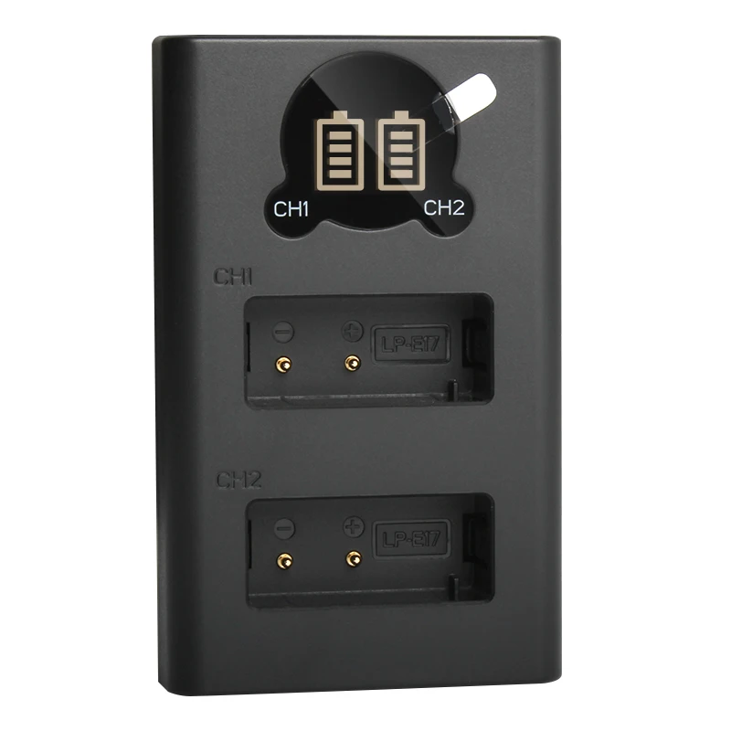 IL LP E17 LP-E17 LPE17 Batterie LED USB touristes Chargeur pour IL EOS 200D M3 M6 execute D 760D T6i T6s 800D 8000D Kd'appareils X8i Caméra