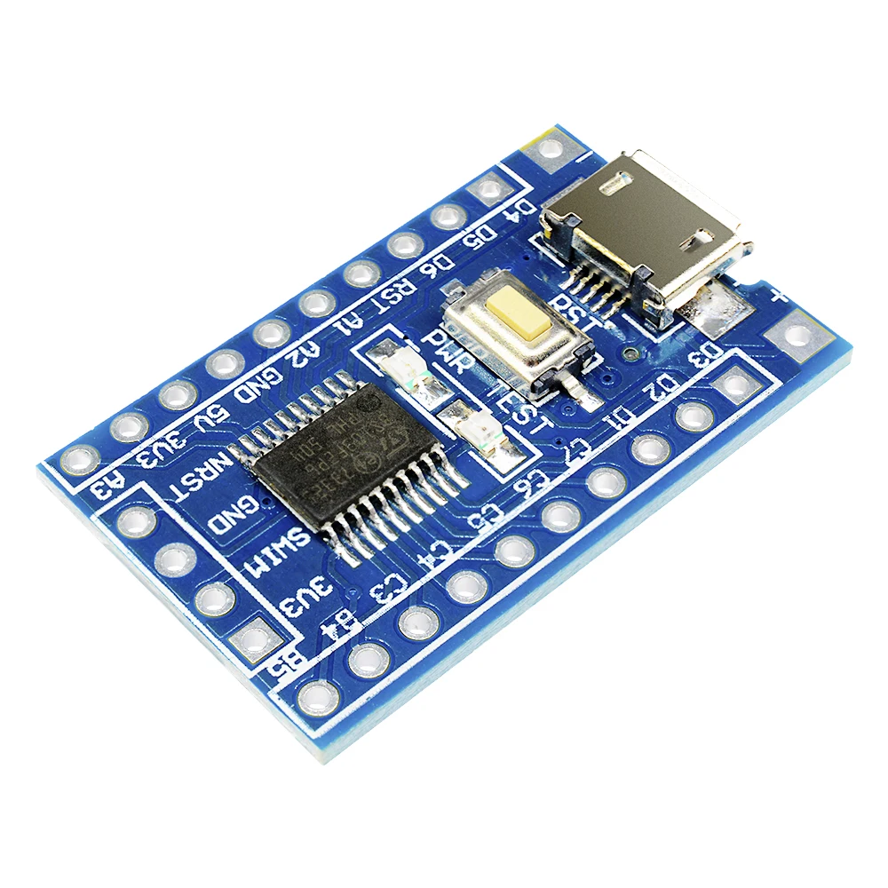 STM8S103F3P6 Entwicklungsboard LED-Anzeige Micro-USB 5V/3.3V STM8S STM8 Minimales Systemkernmodul für Arduino – Detail 7