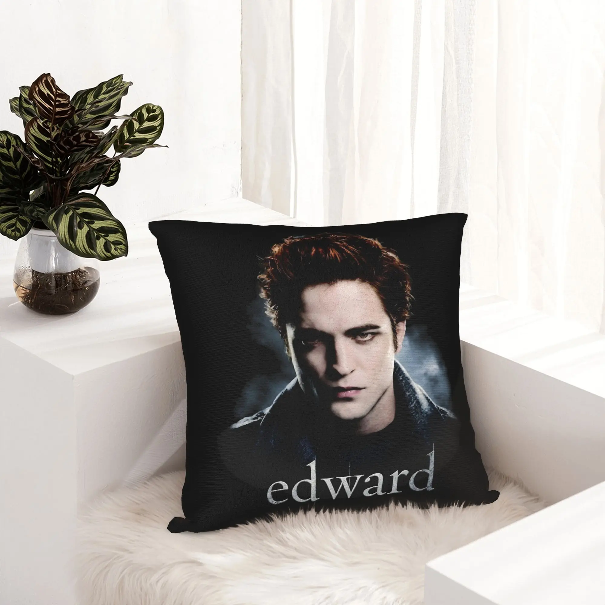 Twilight Edward Pillowcase Double-sided Printing Cushion Cover Decorations  Pillow Case Cover Home Zipper
