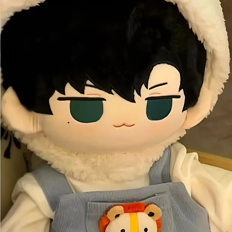 "حب الضوء والليل" "Xiao Yi" 40 سنتيمتر يجلس القطن دمية لعبة المحيطية مروحة الشكل ، تقديم كهدية للأصدقاء دمية عارية