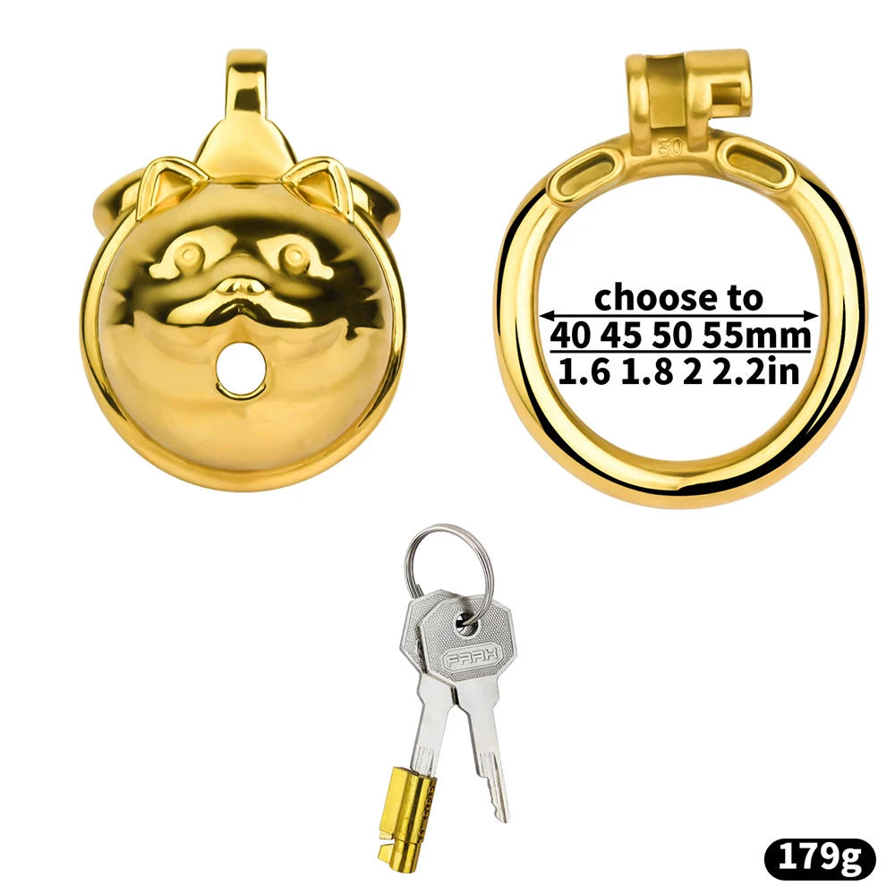 FRKO Golden Fantasy Male Chastity Cage Slave Game Lockcock Discreet Sissy Femboy Erotic Sex Tooys For Man Sexshop 정조대 BDSM 18+ view 6