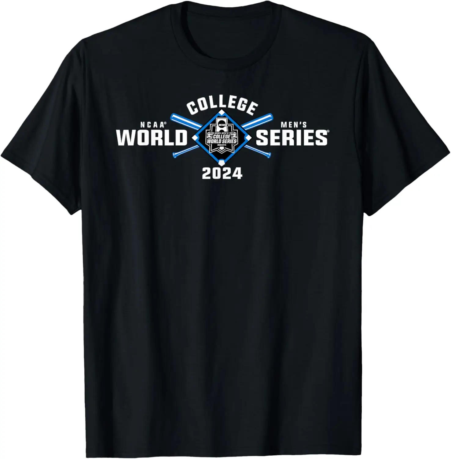 Camiseta de béisbol de la serie universitaria World 2024, cascos delanteros y traseros, CWS