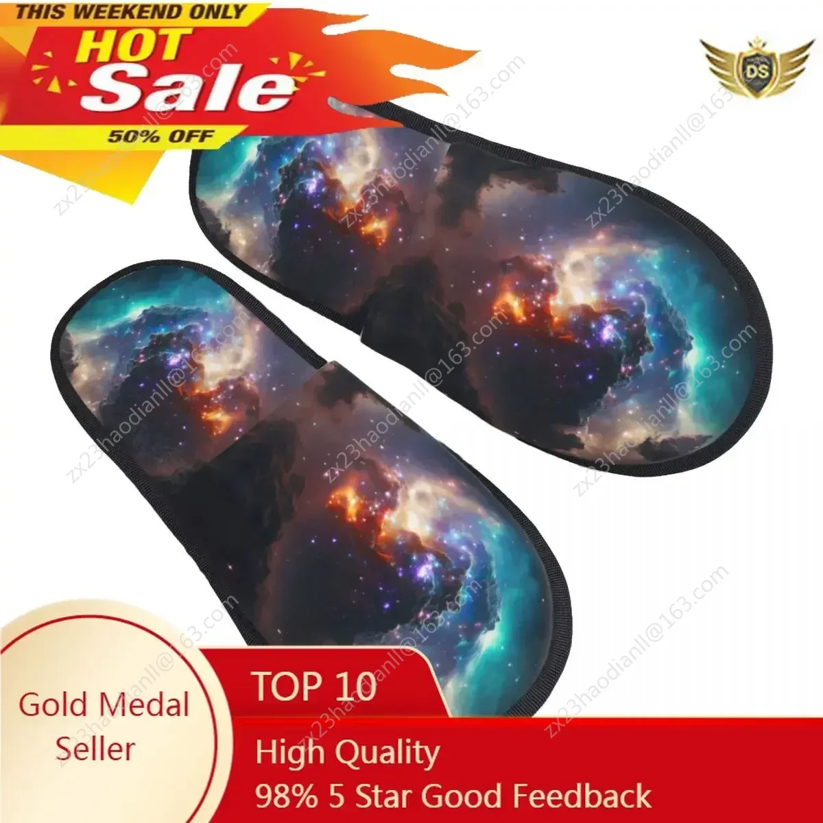 Fur Slipper For Women Men Fashion Fluffy Winter Warm Slippers Nebula With Galaxies Space Cosmos House Shoes