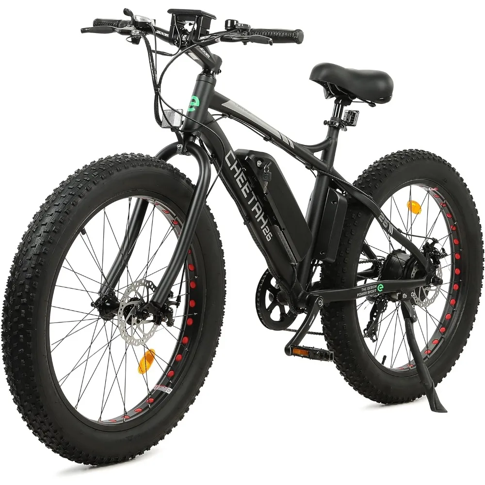 

Electric Bike 26" X 4" Fat Tire Bicycle 500W 36V 12.5AH Battery EBike Beach Mountain E-Bike Throttle & Pedal Assist for Adults