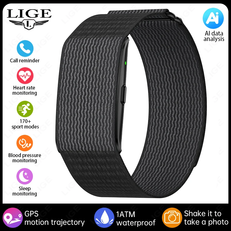 Nieuwe AI Gezondheidsanalyse Smart Watch Sportband Fitness Tracker Hartslag Bloeddruk HRV Monitor Oproepherinnering Slimme armband
