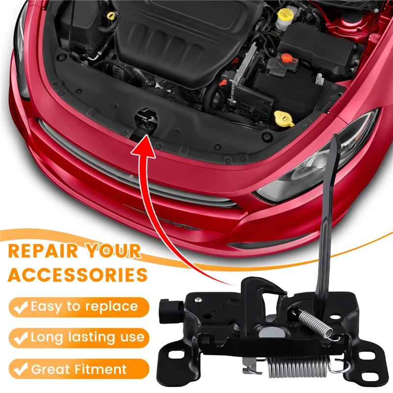 

A45F-68261144AA Car Front Hood Latch Lock For Dodge Dart 2013 2014 2015 2016 Sedan