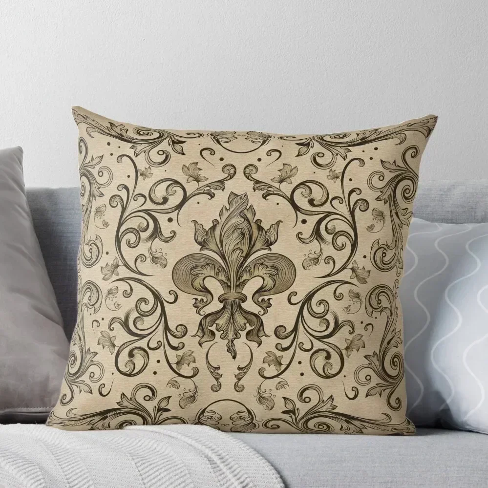 

Vintage Fleur-de-lis ornament Throw Pillow Christmas s Covers Pillowcase Cushion pillow