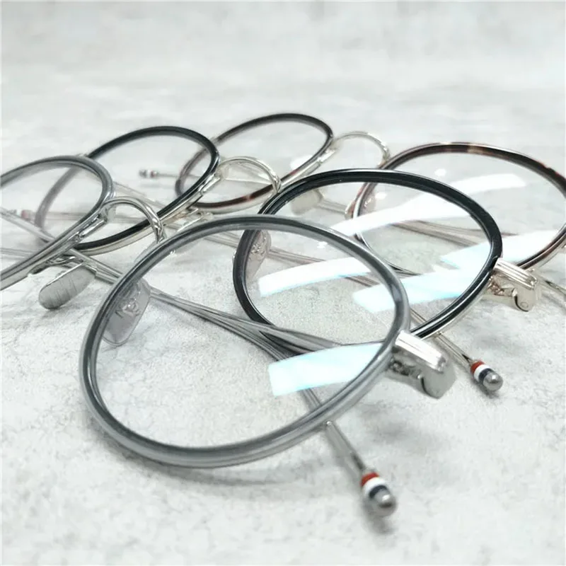 نيويورك موضة TB905 البيضاوي الرجال النظارات الإطار التيتانيوم النقي النساء العلامة التجارية تصميم خفيفة النظارات 1:1 نظارات عالية الجودة #5