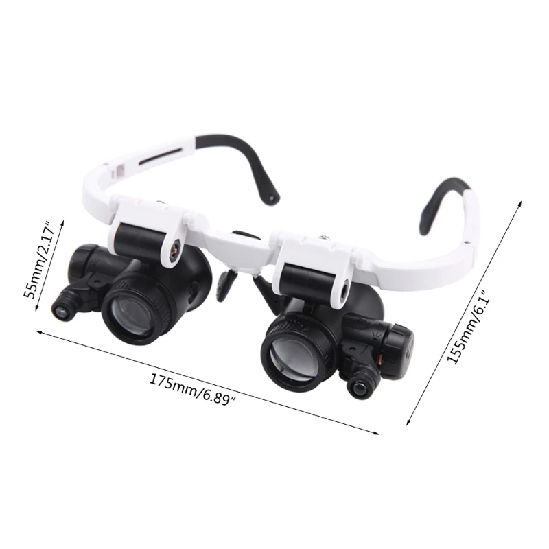 8X15X23X Magnifier Goggles- Binocular Glasses Handsfree Magnifier for Magnifying Glasses for Reading Jewellery Loupe