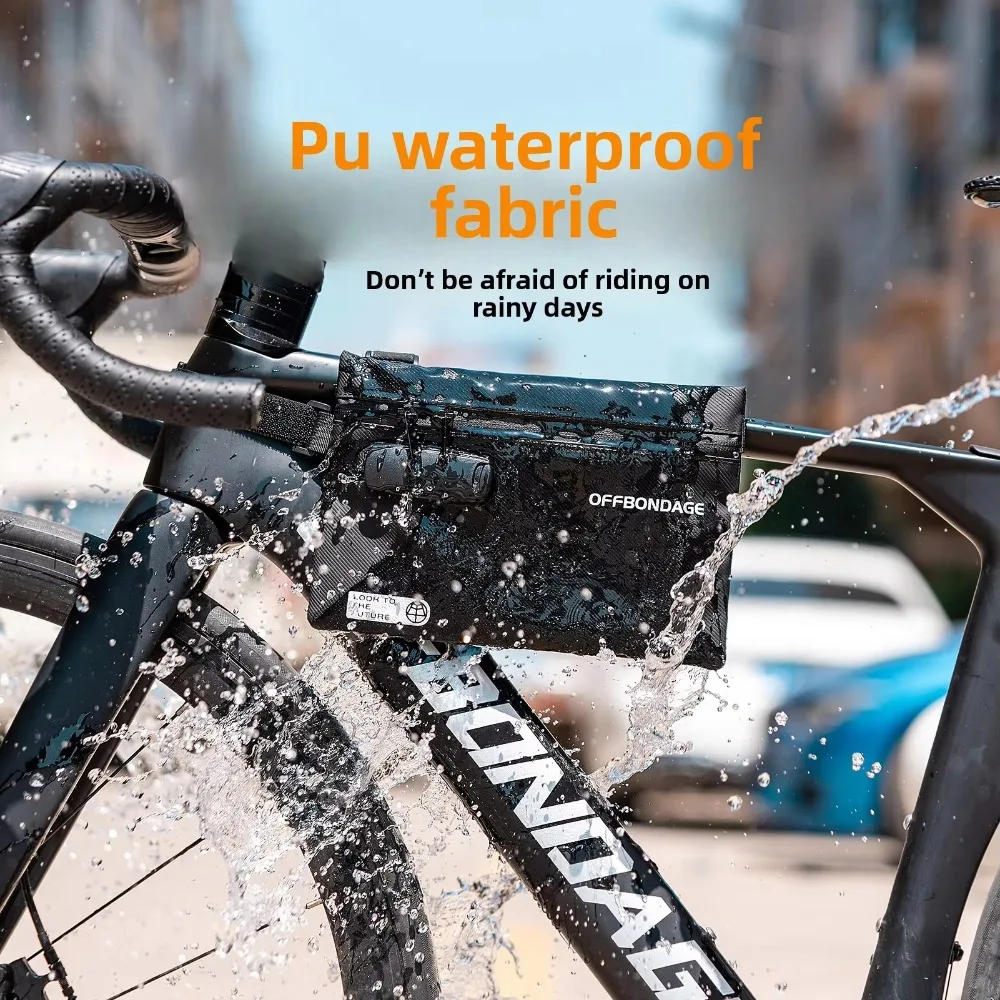 

Водонепроницаемая велосипедная сумка под трубку, регулируемые ремни, противоугонная сумка с паролем, боковое крепление, сверхлегкий