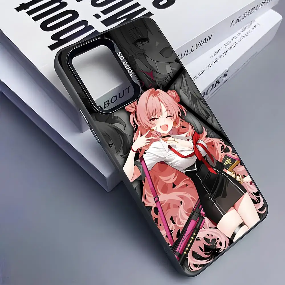 Blue Archive Kirara Phone Case for Samsung Galaxy S26 S25 S24 S23 S22 S21 S20 Note20 Plus Ultra Colorful Silver Cover