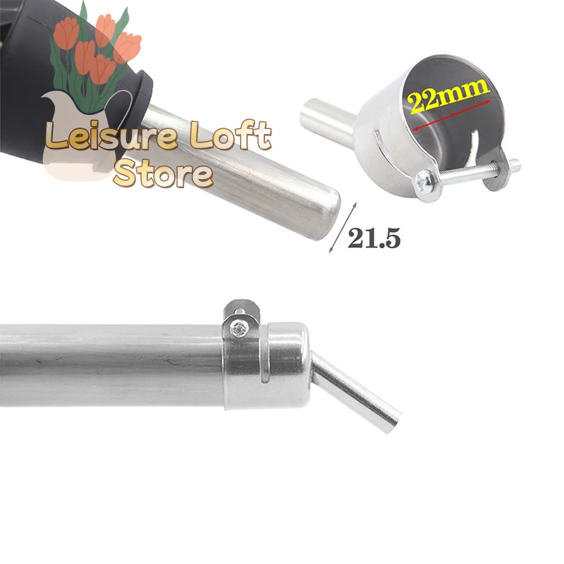 850 Series 45° Curved Hot Air Nozzle 3-12mm Precise Heating in Tight Spaces BGA/SMD Rework Accessory for Rework Stations