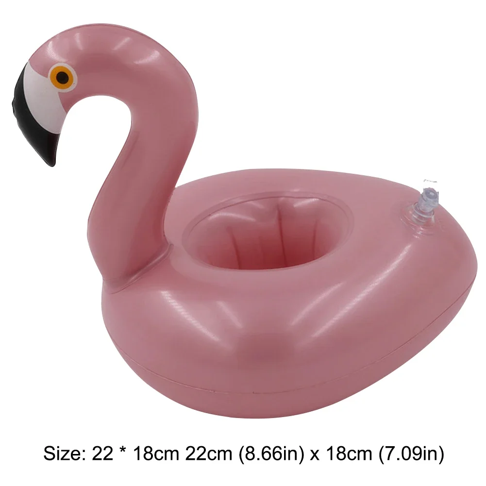 Yolzhxe 6 Porte-Gobelets Gonflables Flottants – Flamants, Licornes, Palmiers – Bar Piscine