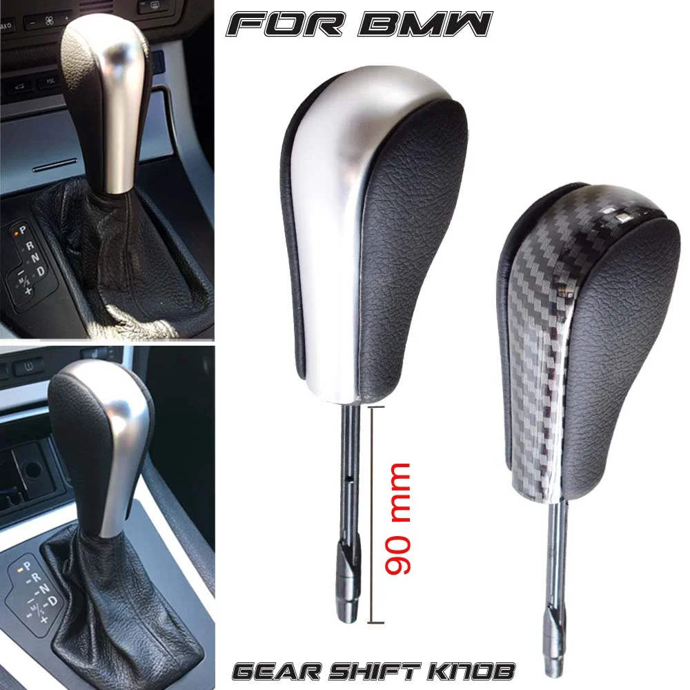 For BMW E39 E46 E53 E60 E61 E63 E64 E83 E81 E82 E87 E90 E91 E92 Original Quality Car Automatic Gear Shift Knob ABS Leather