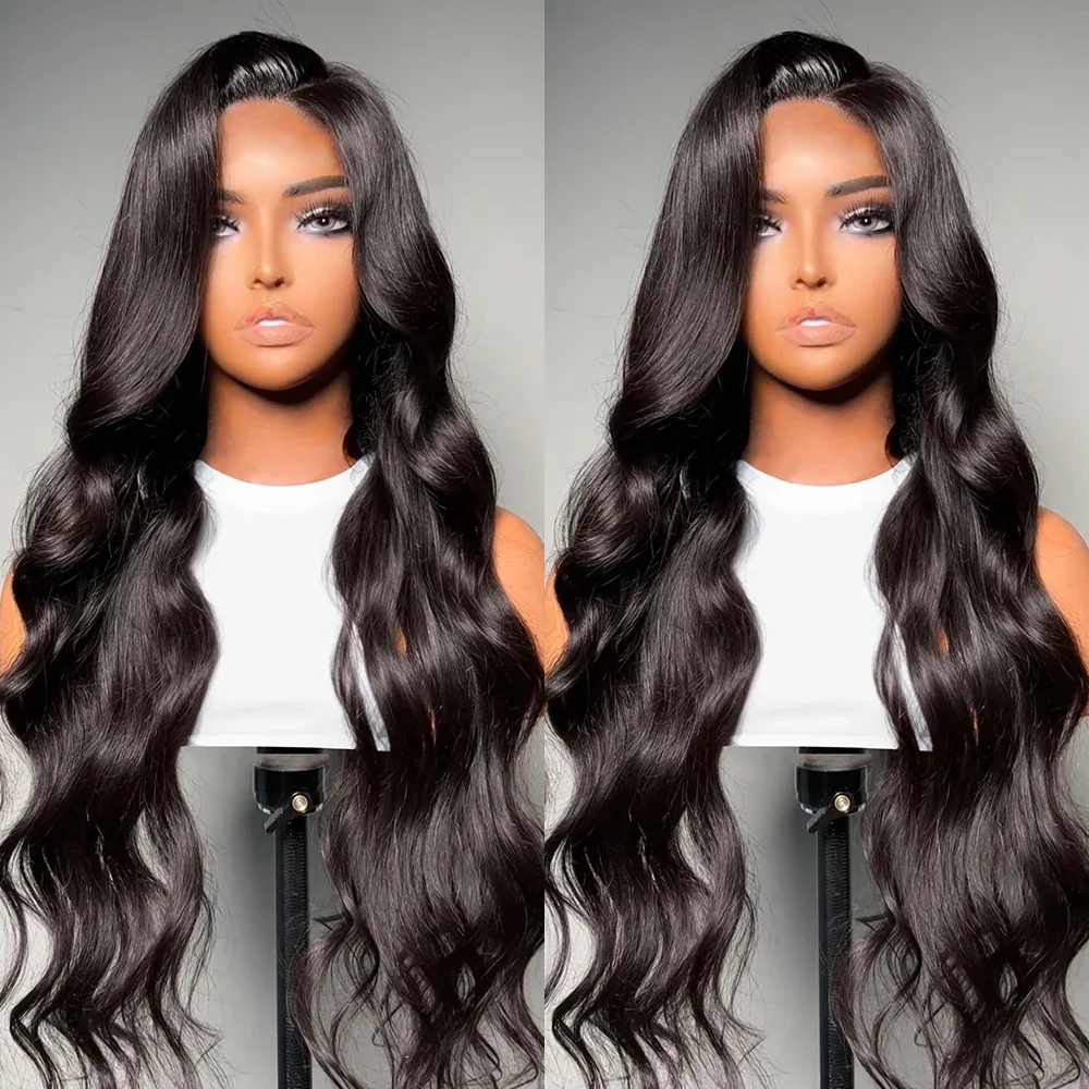 Human Hair Lace Wigs 13x4 13x6 Body Wave Lace Front Wig HD Pre Plucked Curly Remy 32 34Inch  4x4 Lace Closure Wigs For Women