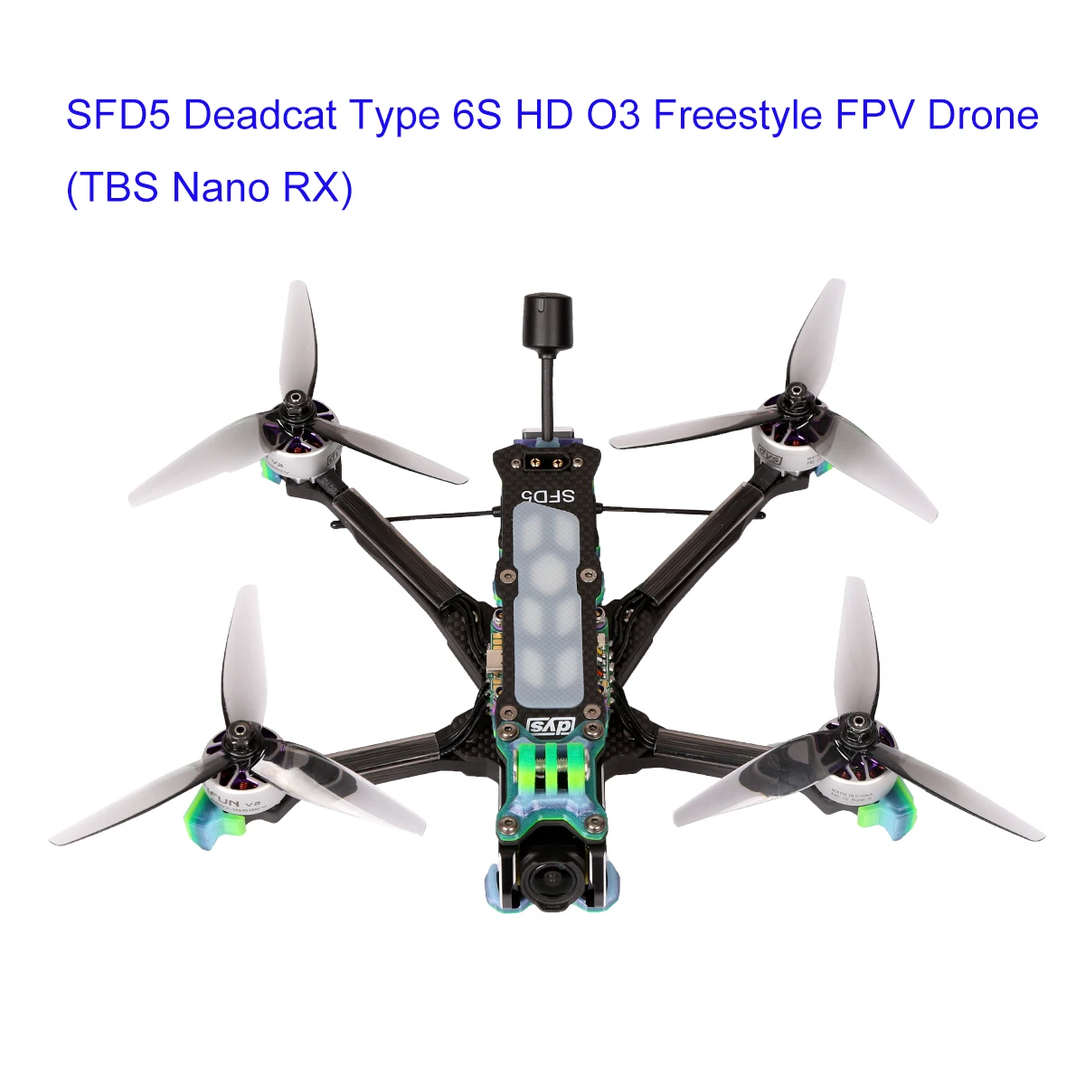 

DYS SFD5 Deadcat Type 5 Inch Freestyle FPV Drone 6S HD O3 Carbon Fiber FPV Racing Drone