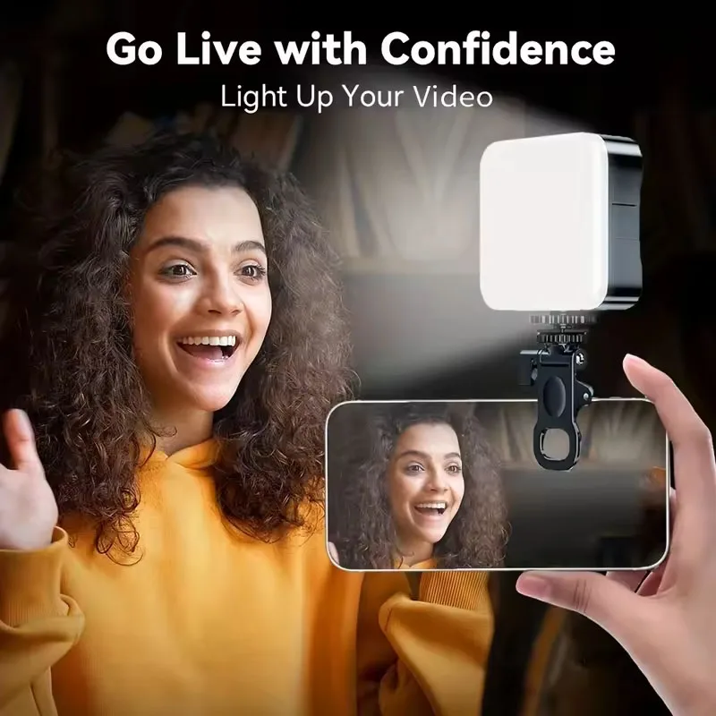 Mini Multi-purpose Mobile Fill Light Portable Clip-on Fill Light ﻿3 Brightness Modes For The Sake of Beauty