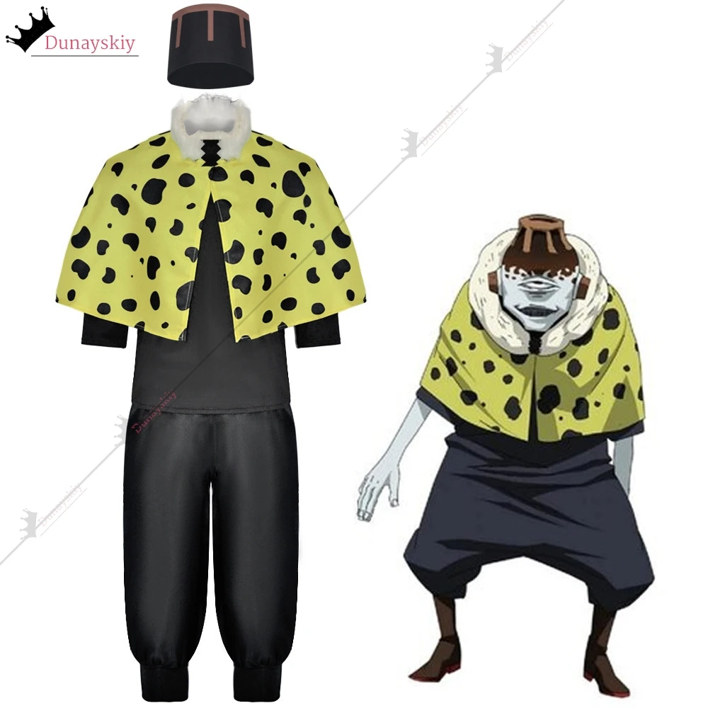 Anime Jujutsu Kaisen Jogo Cosplay Costume XS-XXXL Green Cloak Shawl Uniform Hat Adult Man Christmas Carnival Suit 2024s67